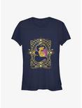 Disney Aladdin Jasmine Badge 30th Anniversary Girls T-Shirt, NAVY, hi-res