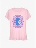 Disney Aladdin Jasmine Flower Frame Silhouette Girls T-Shirt, LIGHT PINK, hi-res