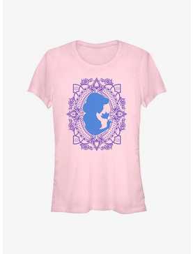 Disney Aladdin Jasmine Flower Frame Silhouette Girls T-Shirt, , hi-res
