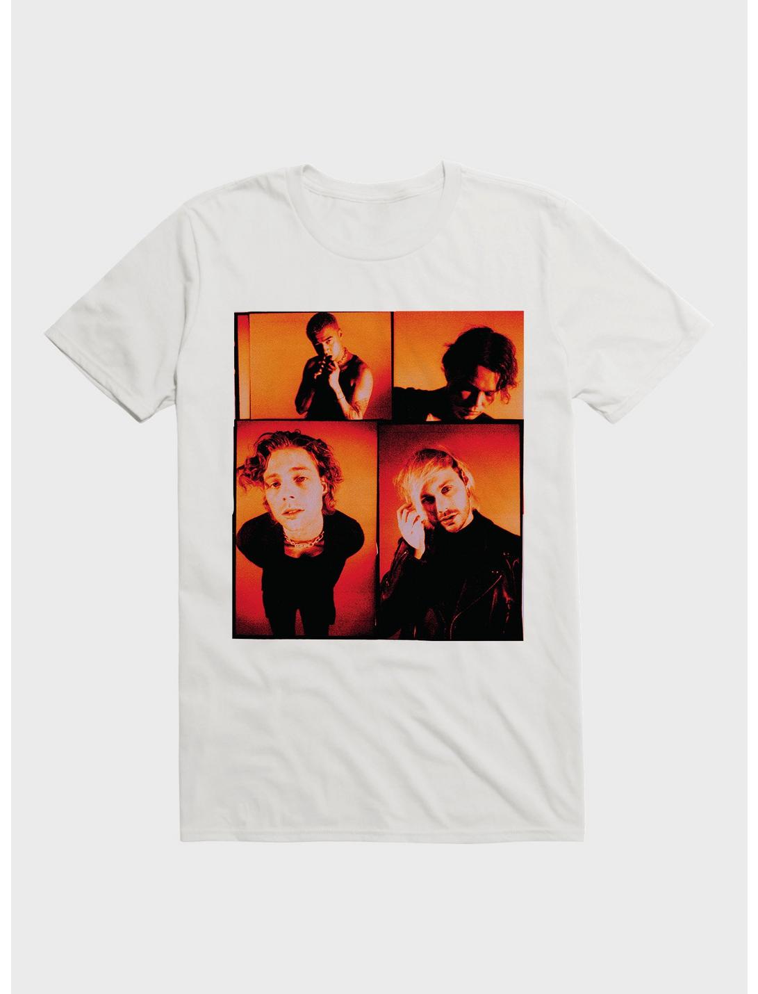 5 Seconds Of Summer Photo Grid T-Shirt, BRIGHT WHITE, hi-res