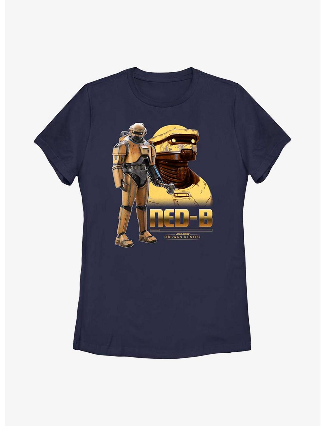 Star Wars Obi-Wan Kenobi NED-B Droid Womens T-Shirt, NAVY, hi-res