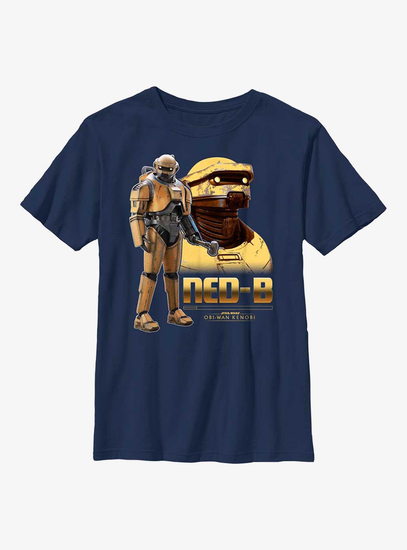 Star Wars Obi-Wan Kenobi NED-B Droid Youth T-Shirt, NAVY, hi-res