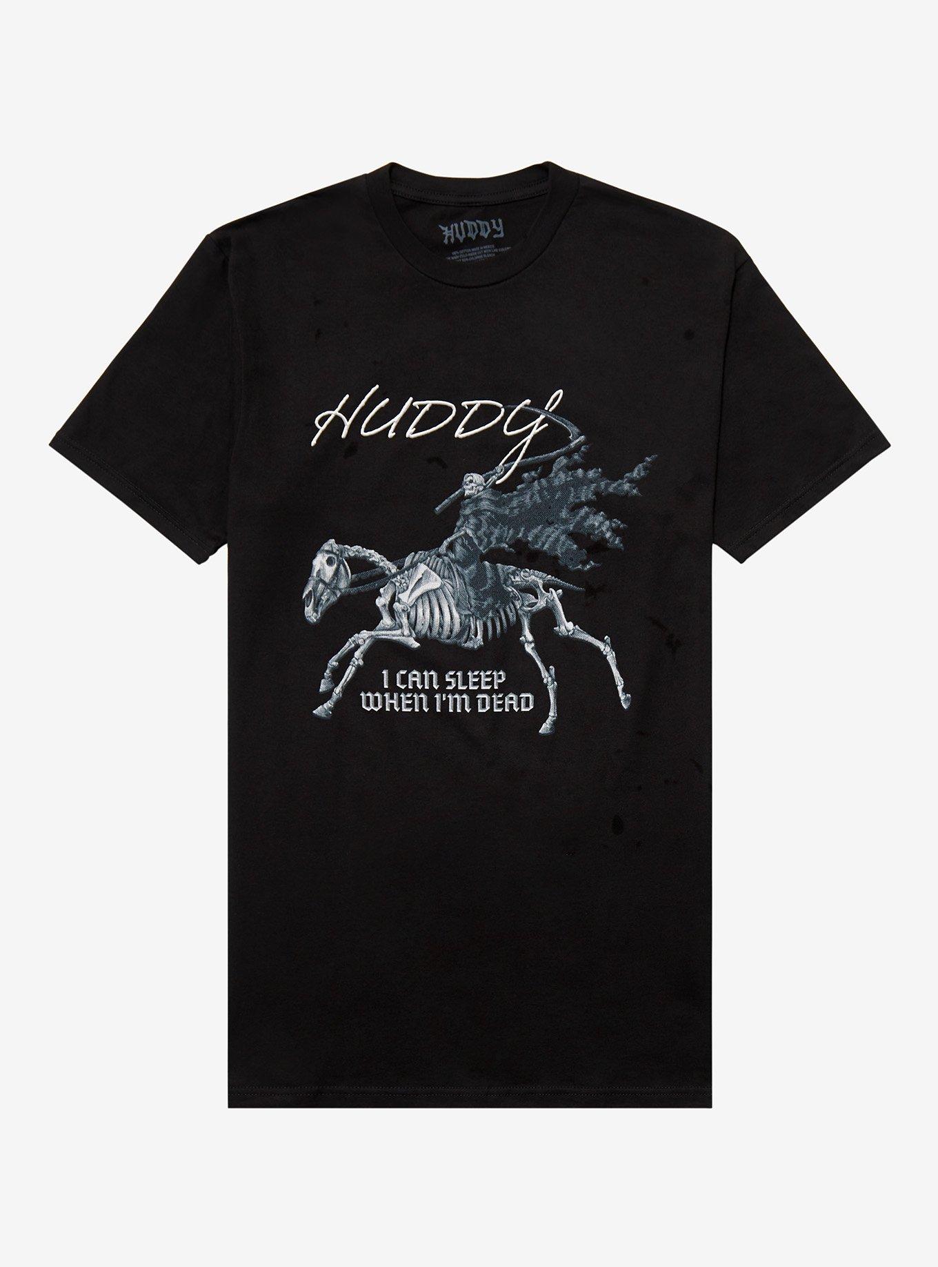 Huddy Sleep When Dead T-Shirt, BLACK, hi-res