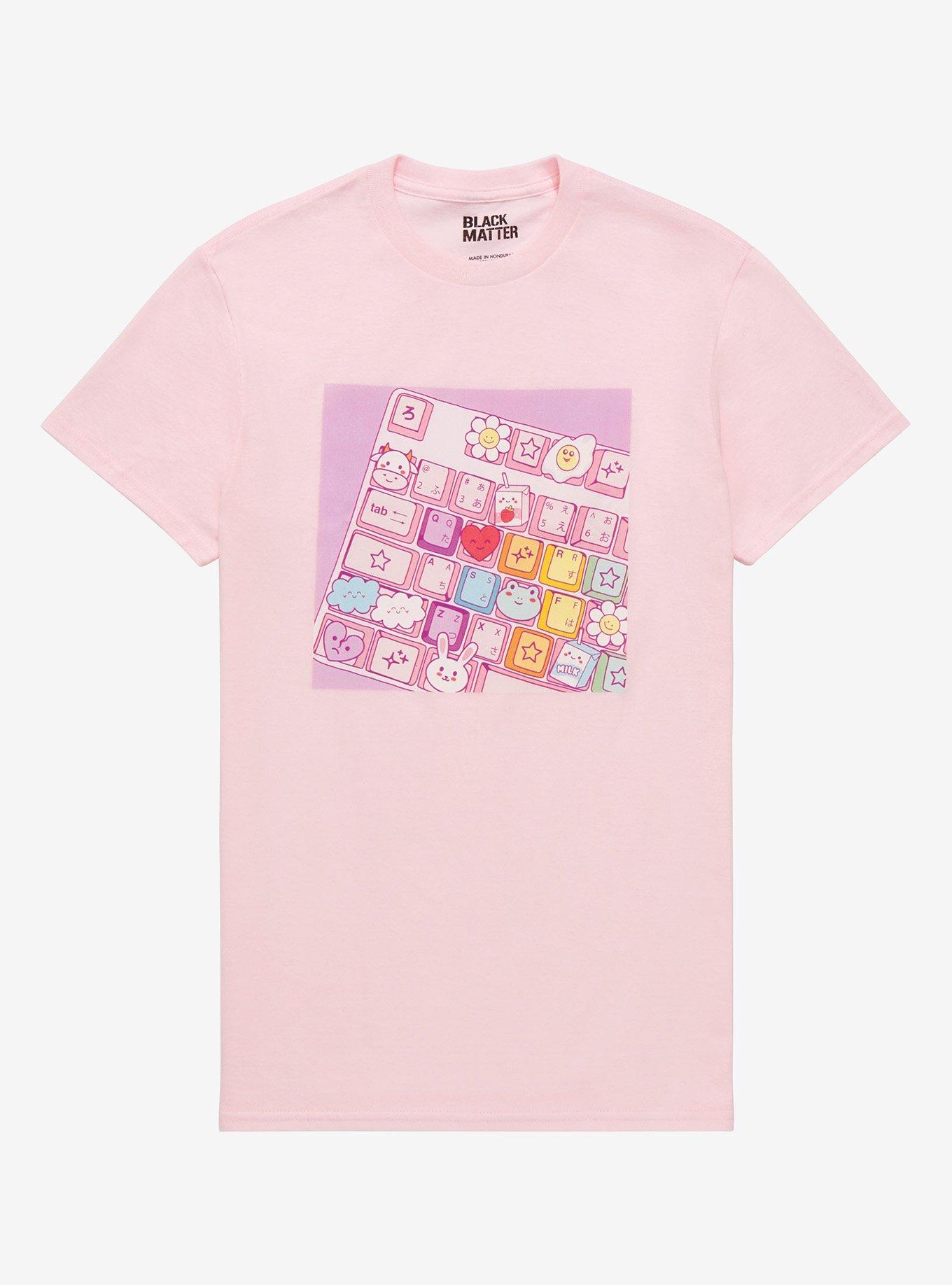 Kawaii Keycaps Boyfriend Fit Girls T-Shirt, MULTI, hi-res