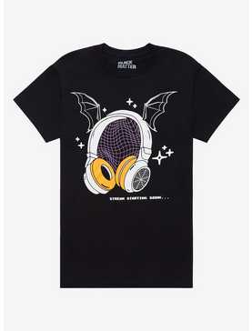 Bat Ears Headset Boyfriend Fit Girls T-Shirt, , hi-res