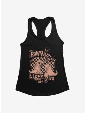 Plus Size Rugrats Punk Poster Rawr Means I Love You Womens Tank Top, , hi-res
