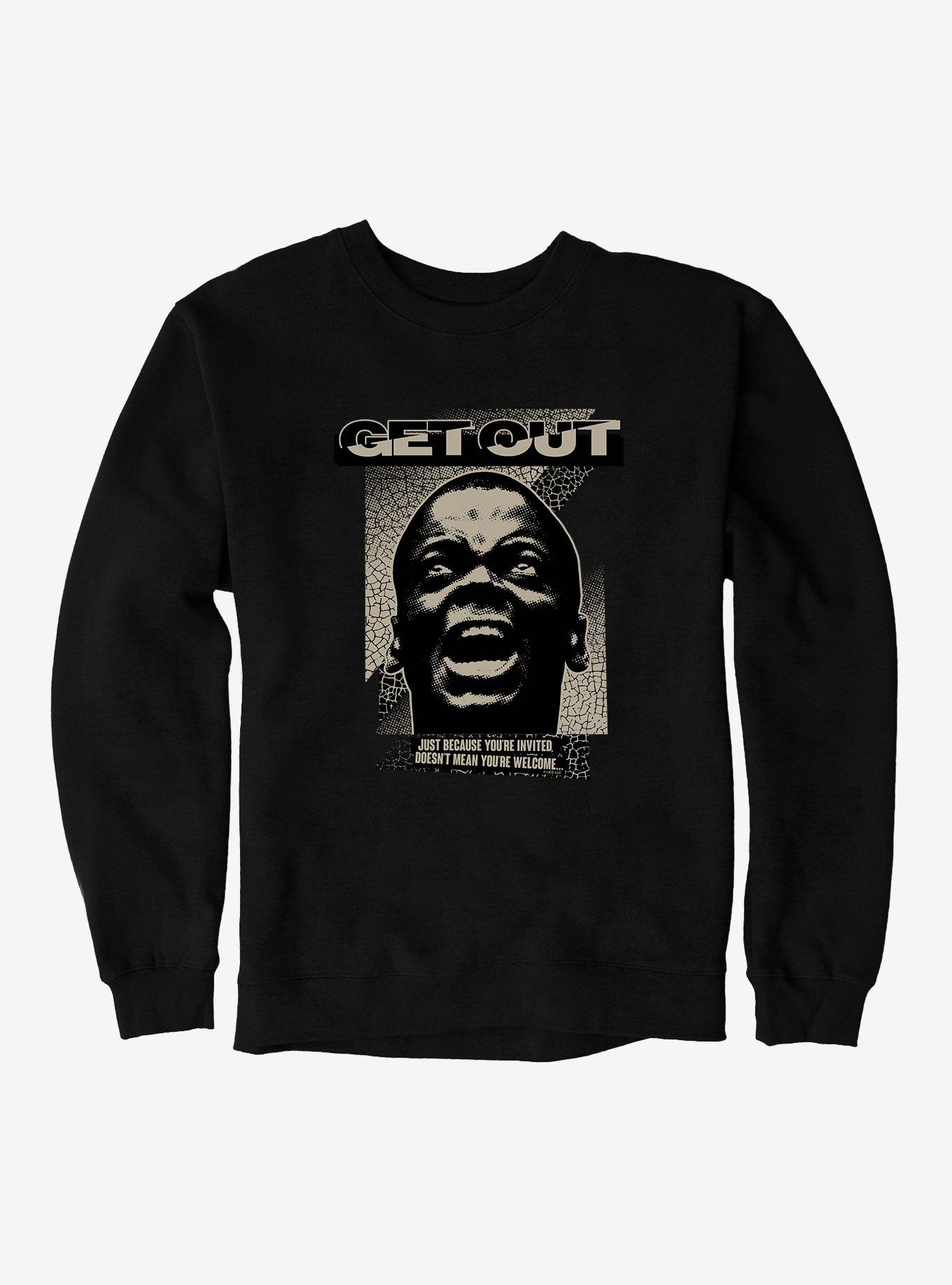 Get Out Screaming Face Sweatshirt, , hi-res