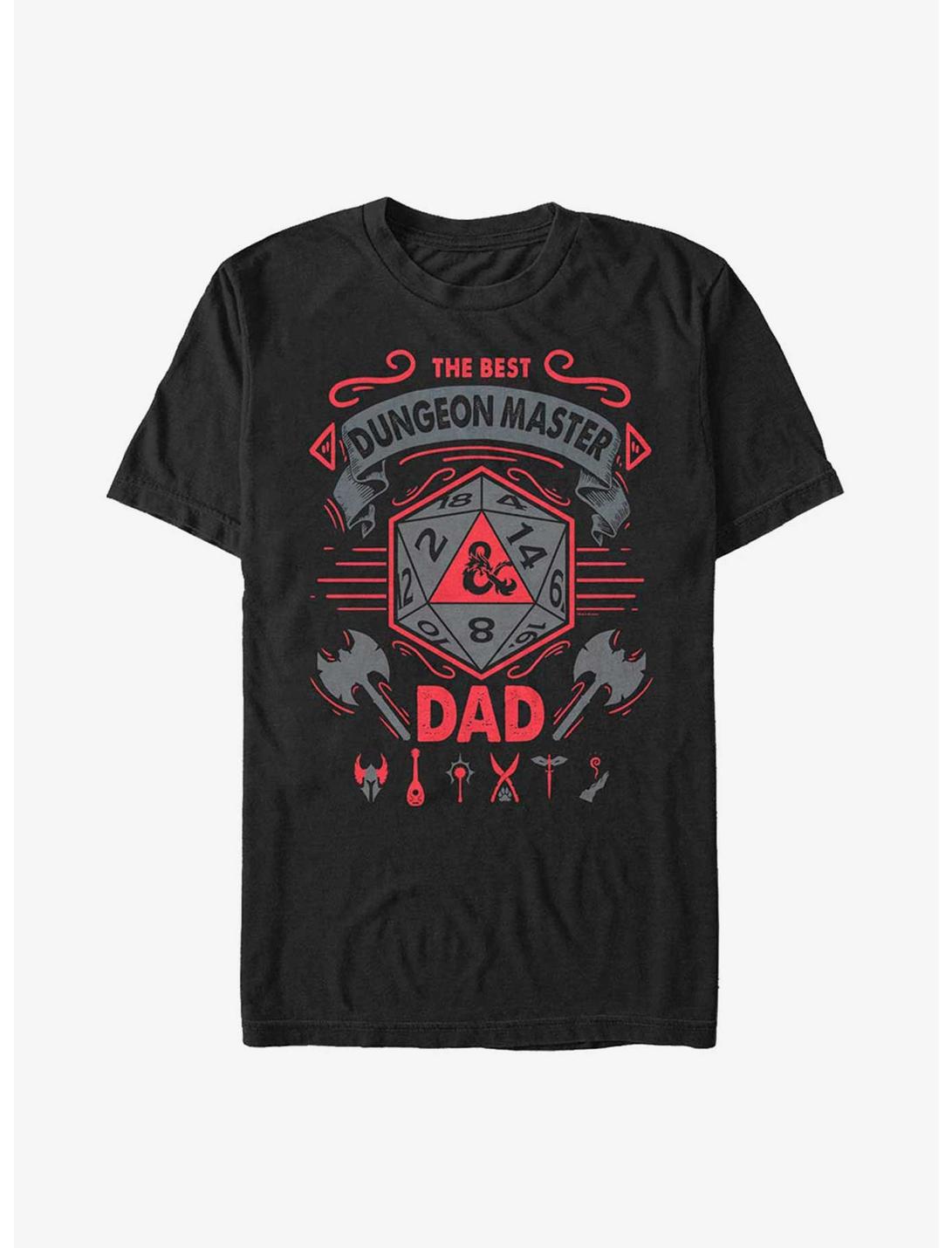 Dungeons And Dragons Dungeon Master Dad T-Shirt, BLACK, hi-res