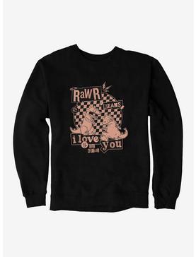 Plus Size Rugrats Punk Poster Rawr Means I Love You Sweatshirt, , hi-res
