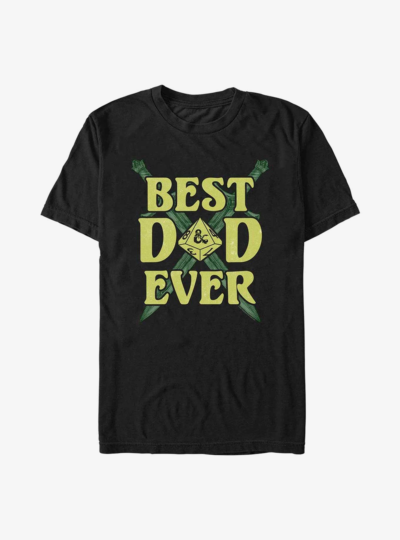 Dungeons & Dragons Father's Day Best Dad Ever T-Shirt, BLACK, hi-res