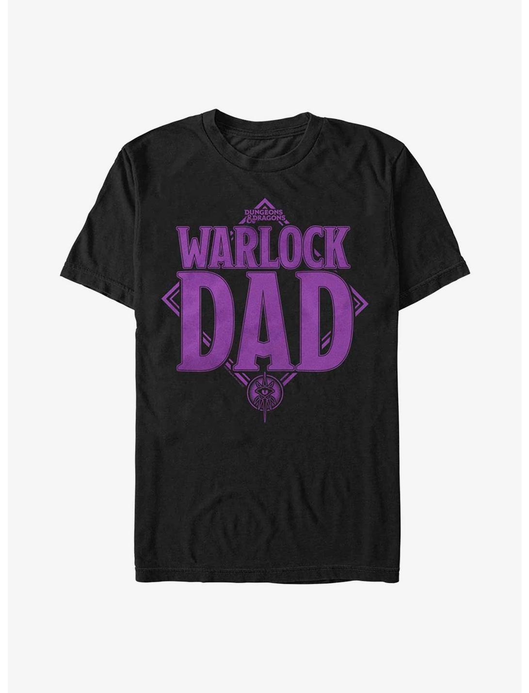 Dungeons & Dragons Father's Day Dad Warlock T-Shirt, BLACK, hi-res