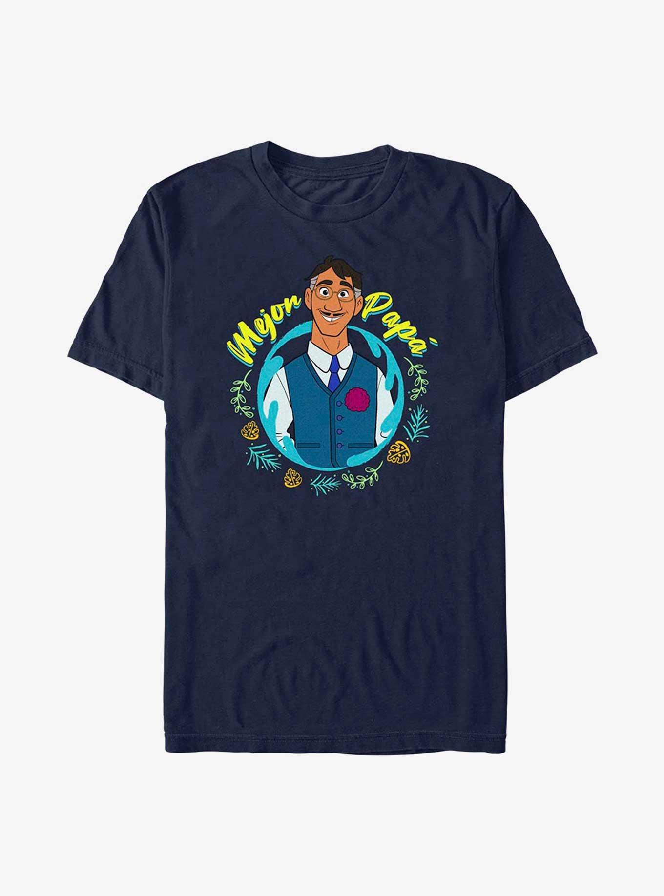 Disney Pixar Encanto Father's Day Mejor Papa T-Shirt, NAVY, hi-res