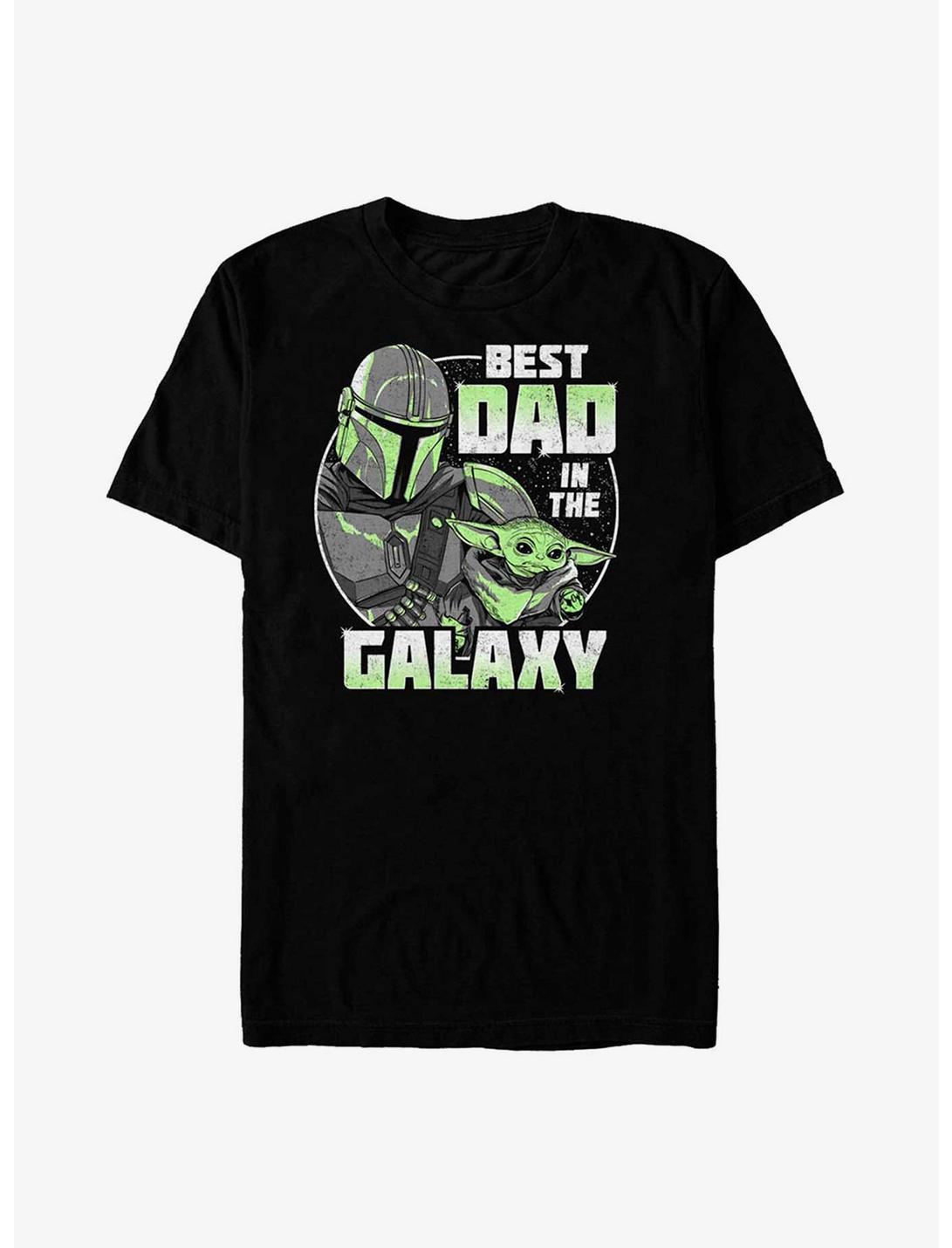 Star Wars The Mandalorian Father's Day Best Dad T-Shirt, BLACK, hi-res