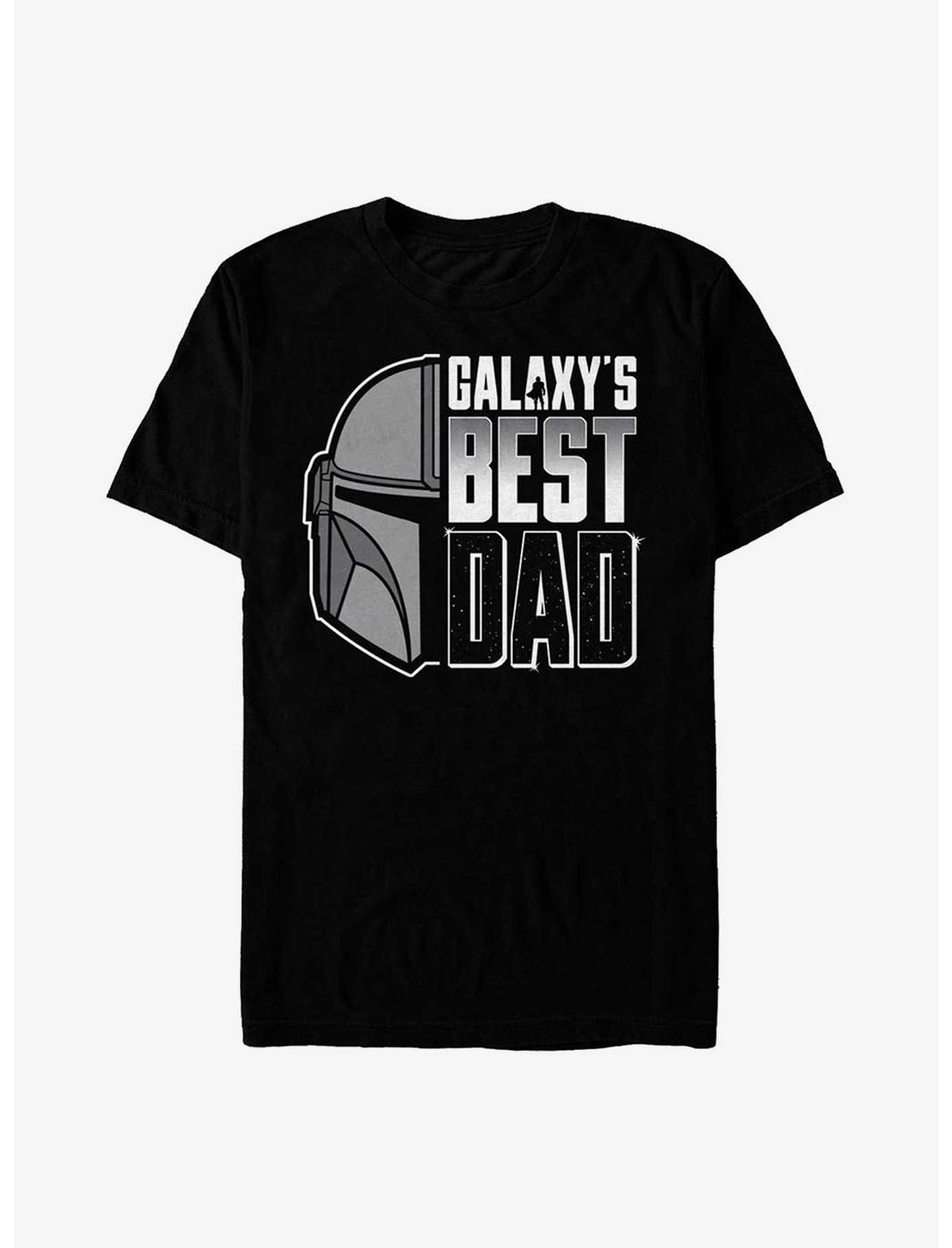 Star Wars The Mandalorian Father's Day Best Dad T-Shirt, BLACK, hi-res