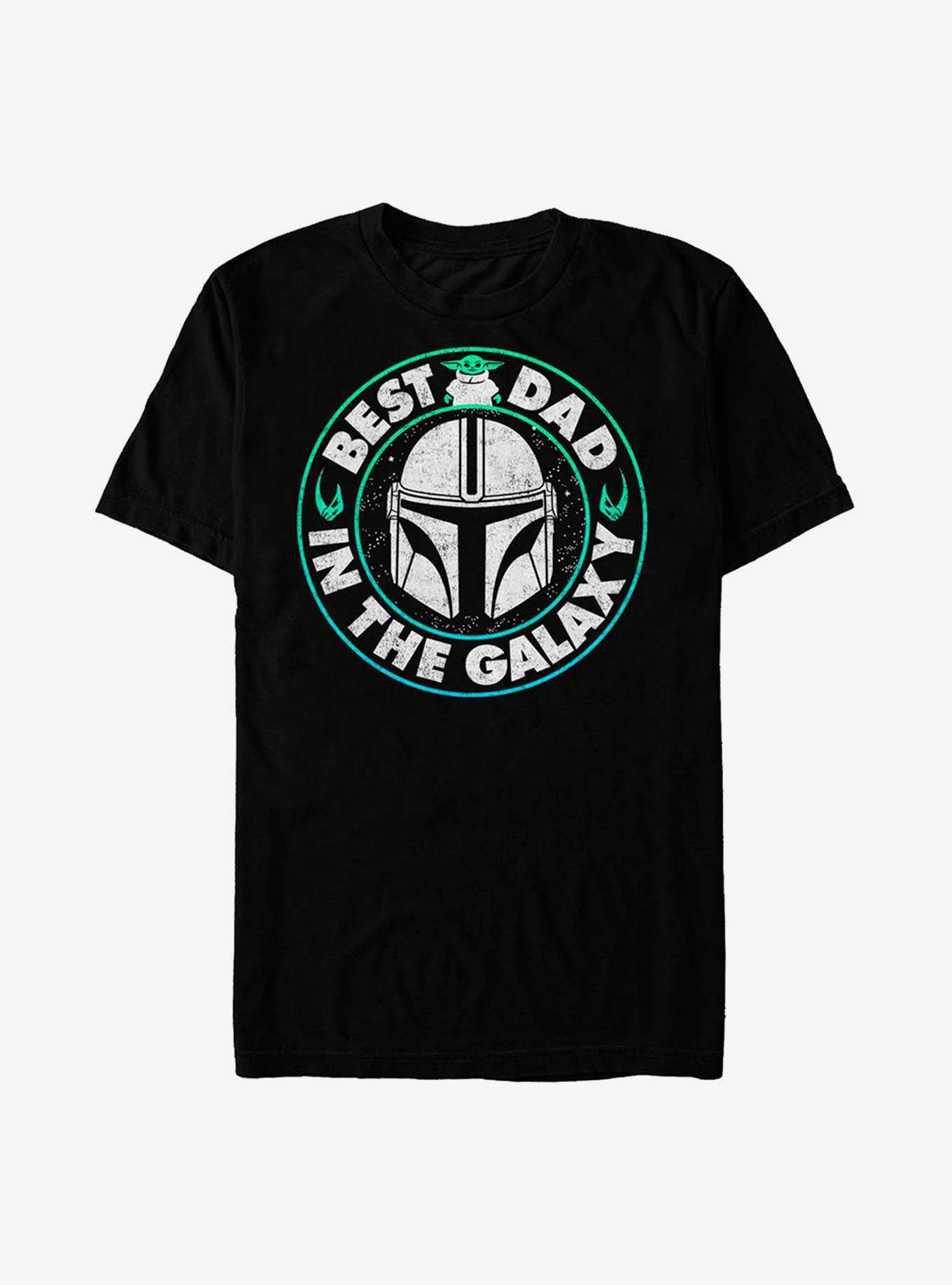 Star Wars The Mandalorian Father's Day Best Galaxy Dad T-Shirt, , hi-res