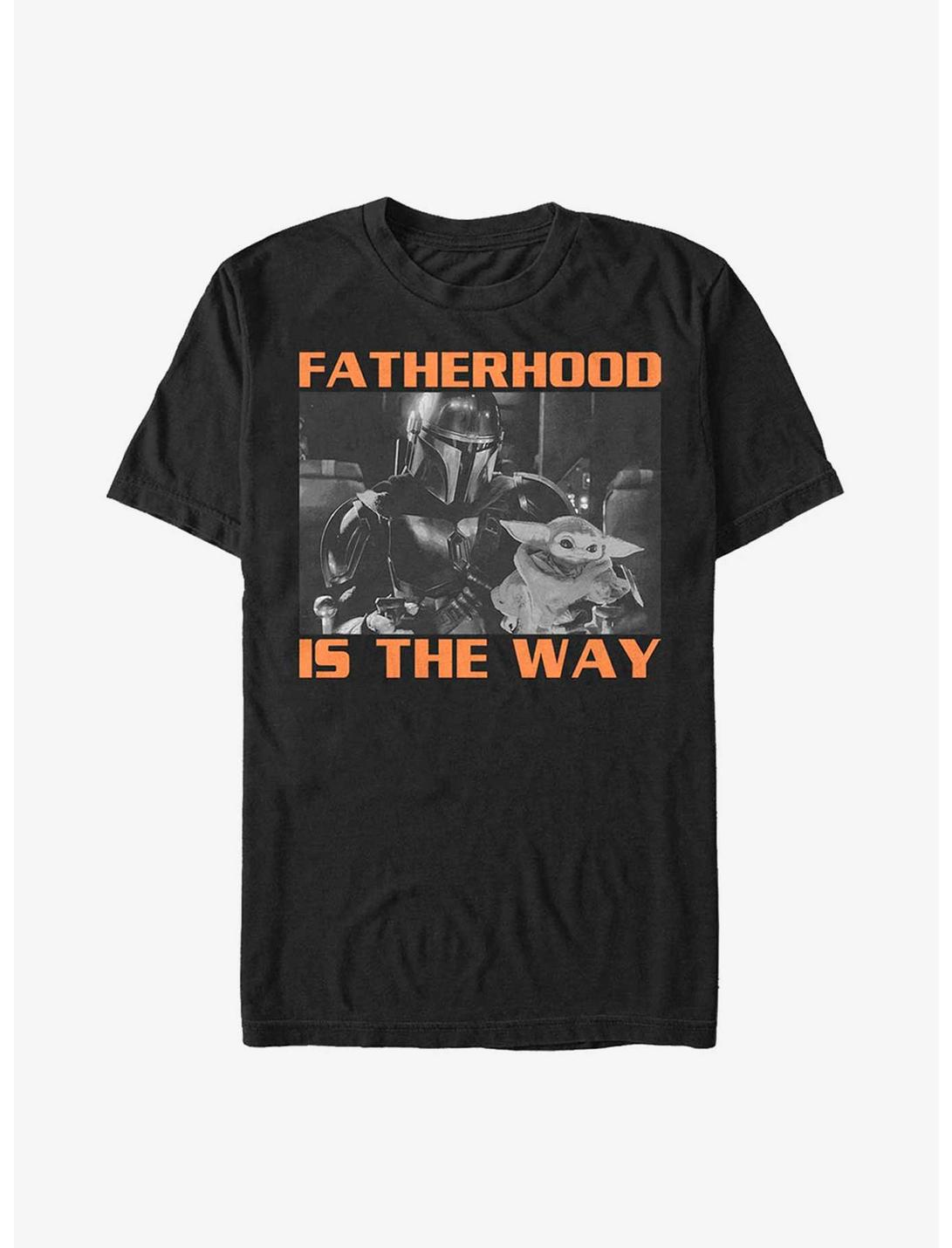Star Wars The Mandalorian Father's Day Fatherhood T-Shirt, BLACK, hi-res