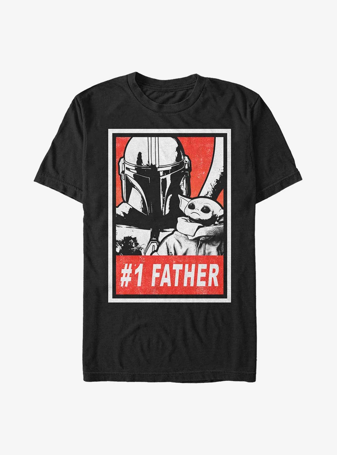 Star Wars The Mandalorian Father's Day Galaxy Dad T-Shirt, BLACK, hi-res