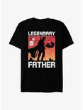 Star Wars The Mandalorian Father's Day Legendary Father T-Shirt, BLACK, hi-res