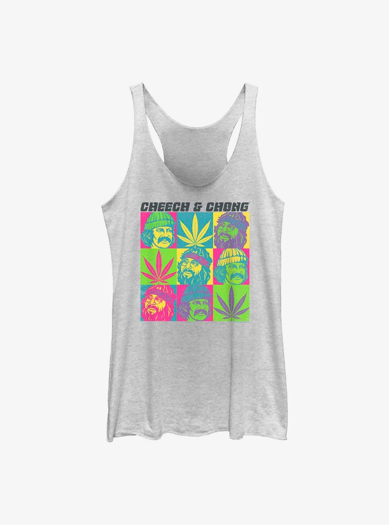 Cheech And Chong Colored Squares Boxup Girls Tank, , hi-res