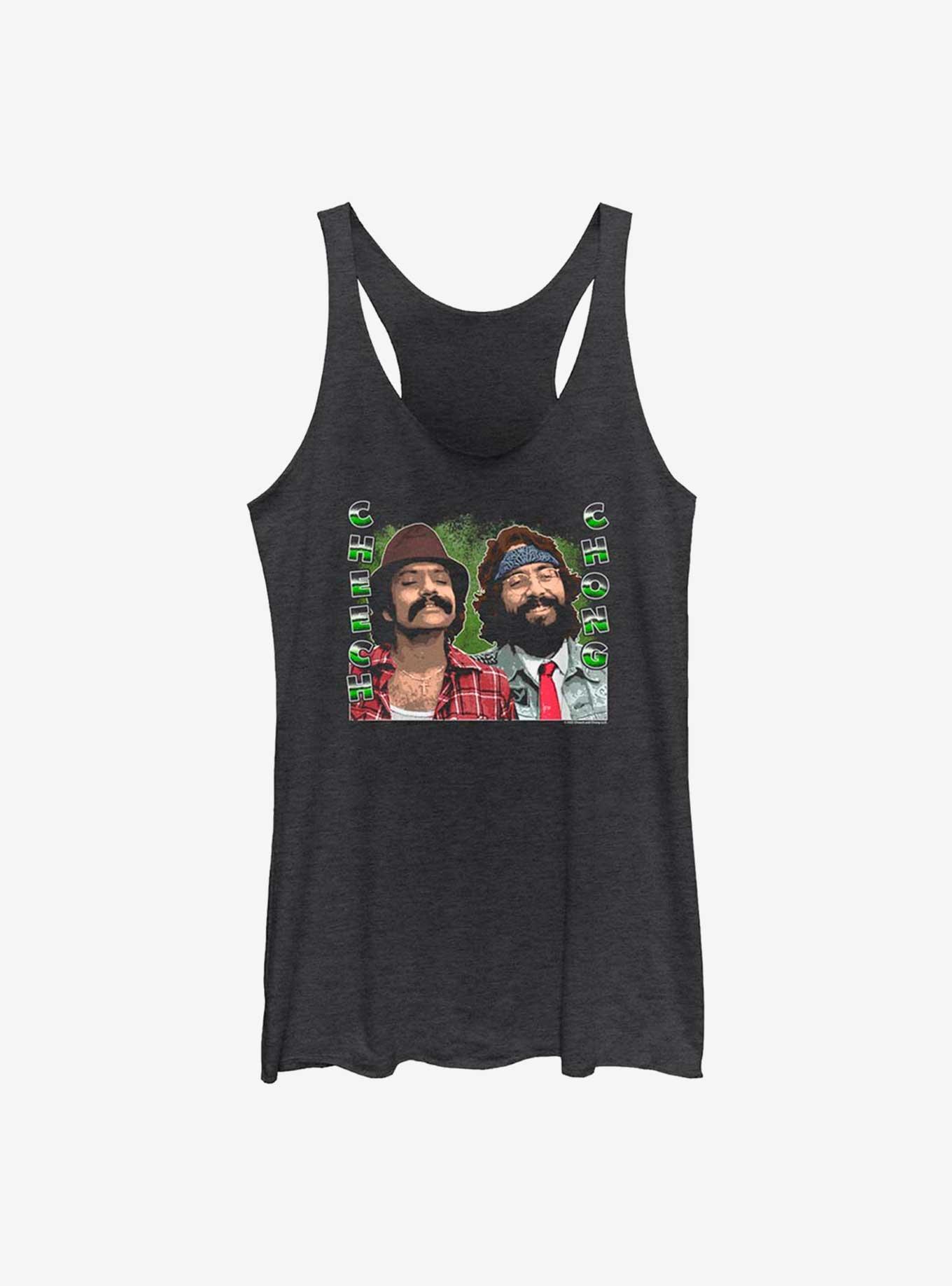 Cheech And Chong Poster Girls Tank, BLK HTR, hi-res