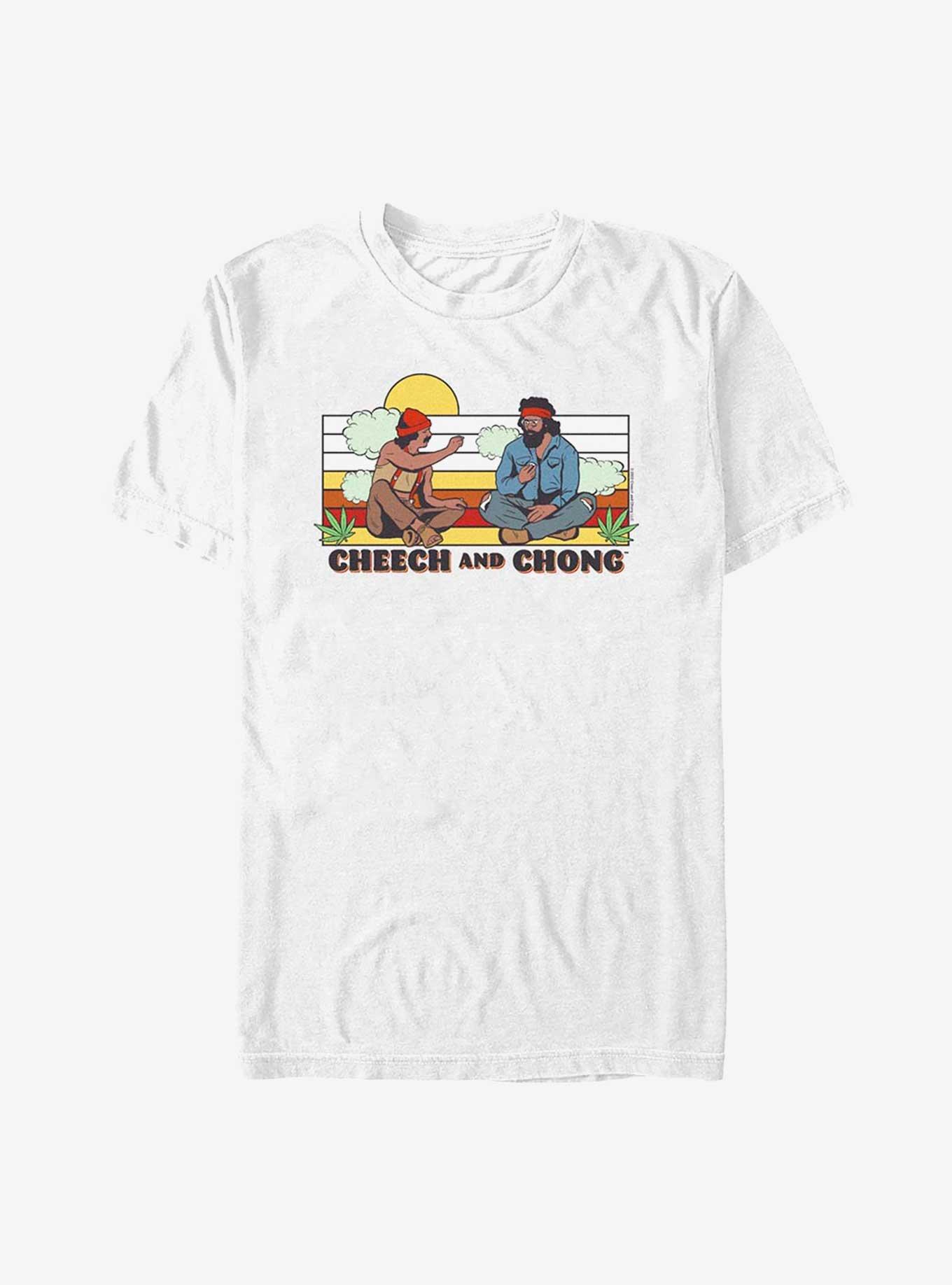 Cheech And Chong Sunset Buds T-Shirt, WHITE, hi-res