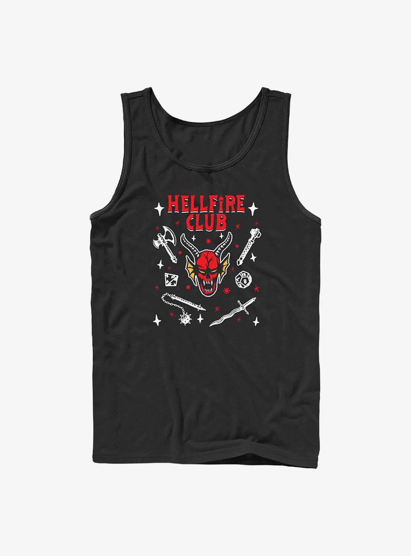 Stranger Things Hellfire Club Tank Top, BLACK, hi-res