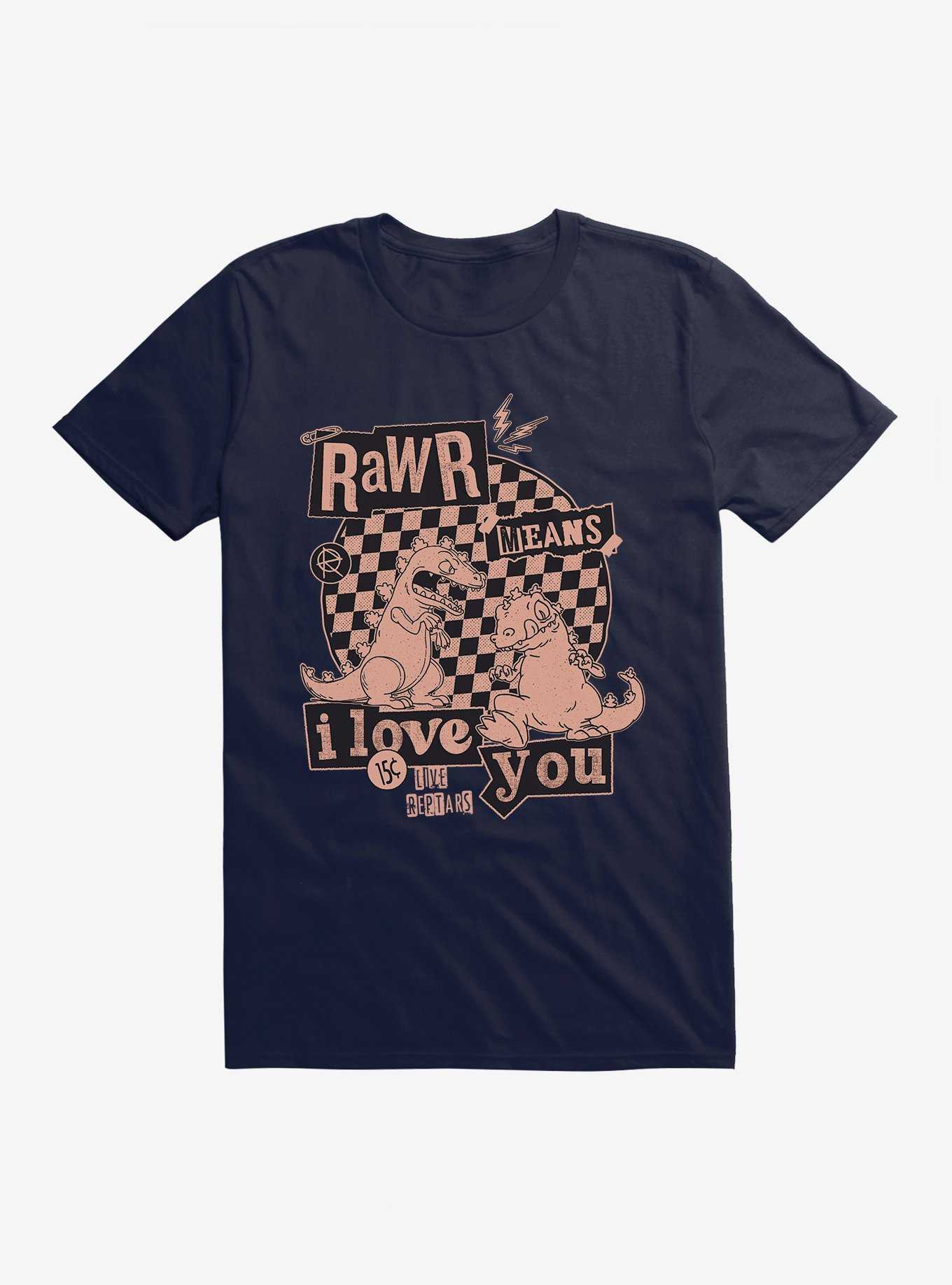 Rugrats Punk Poster Rawr Means I Love You T-Shirt, , hi-res
