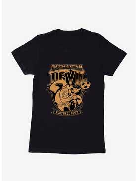 Looney Tunes Tasmanian Devil Football Bronze Womens T-Shirt, , hi-res