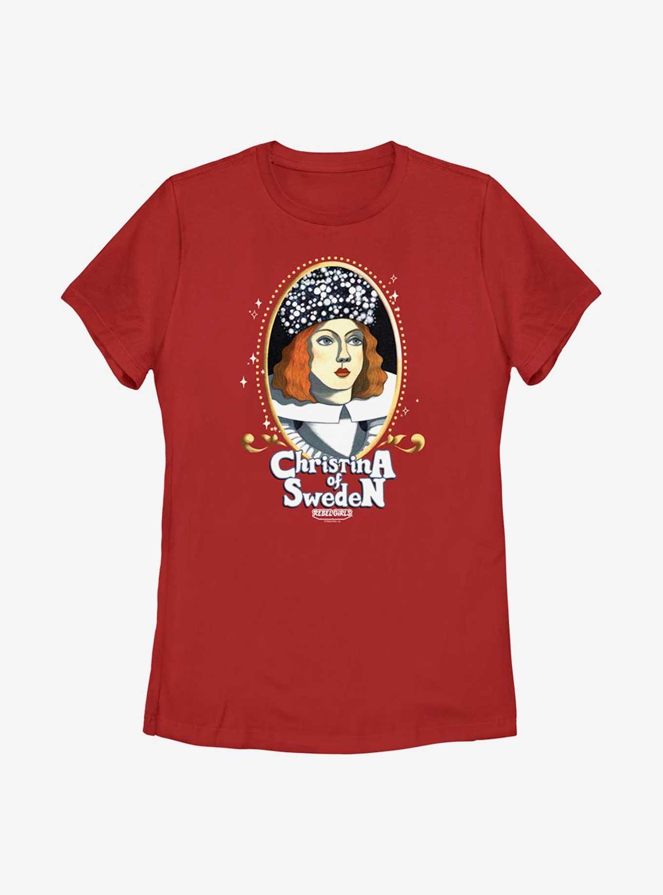 Rebel Girls Christina Of Sweden Portrait Womens T-Shirt, , hi-res