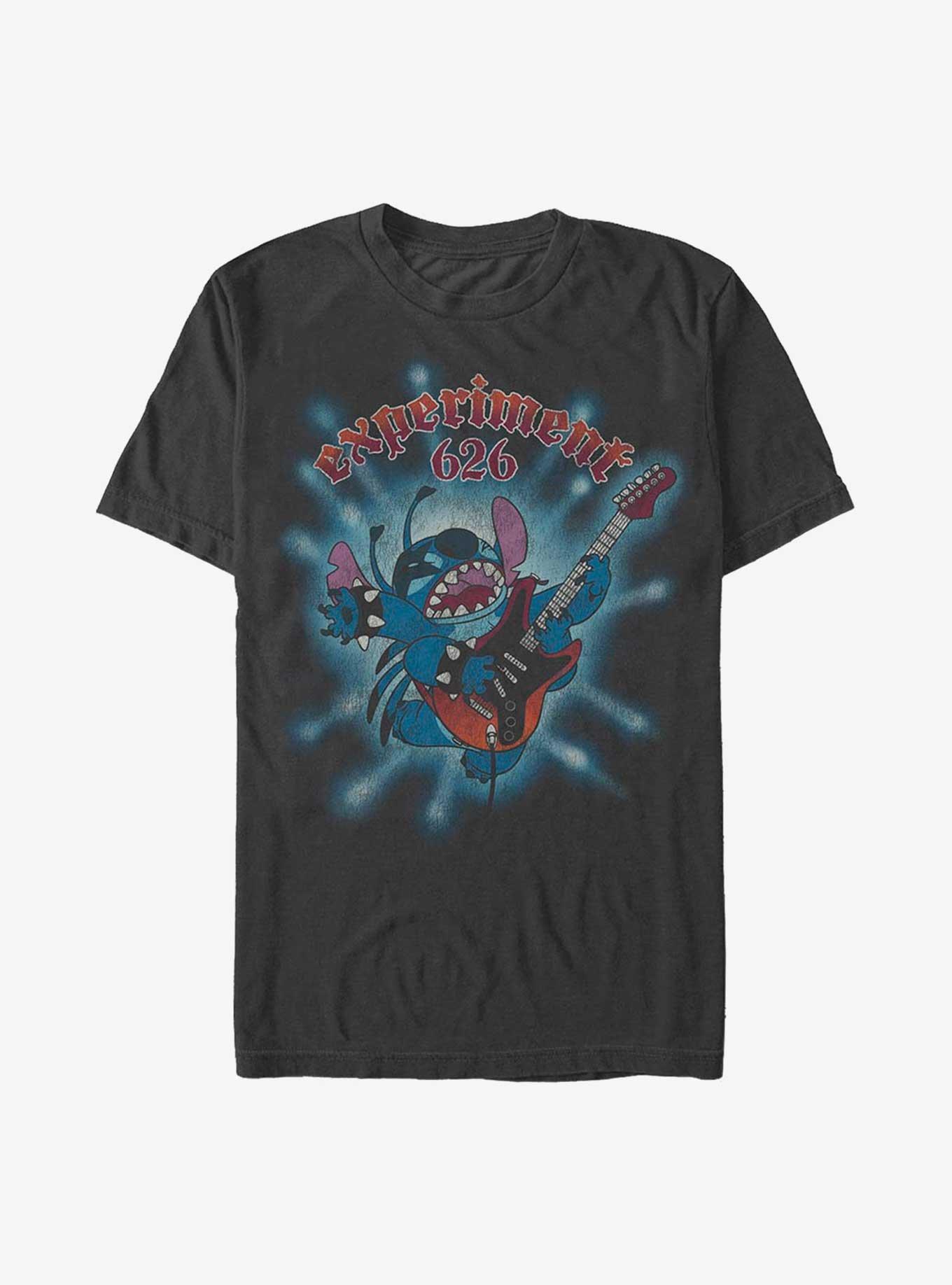 Disney Lilo And Stitch Rocks Out T-Shirt, BLACK, hi-res