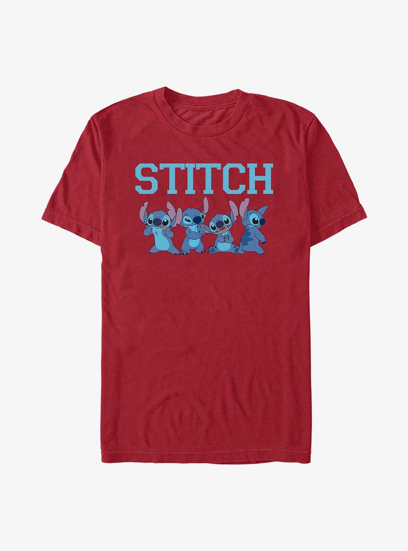 Disney Lilo And Stitch Happy Stitch T-Shirt, CARDINAL, hi-res