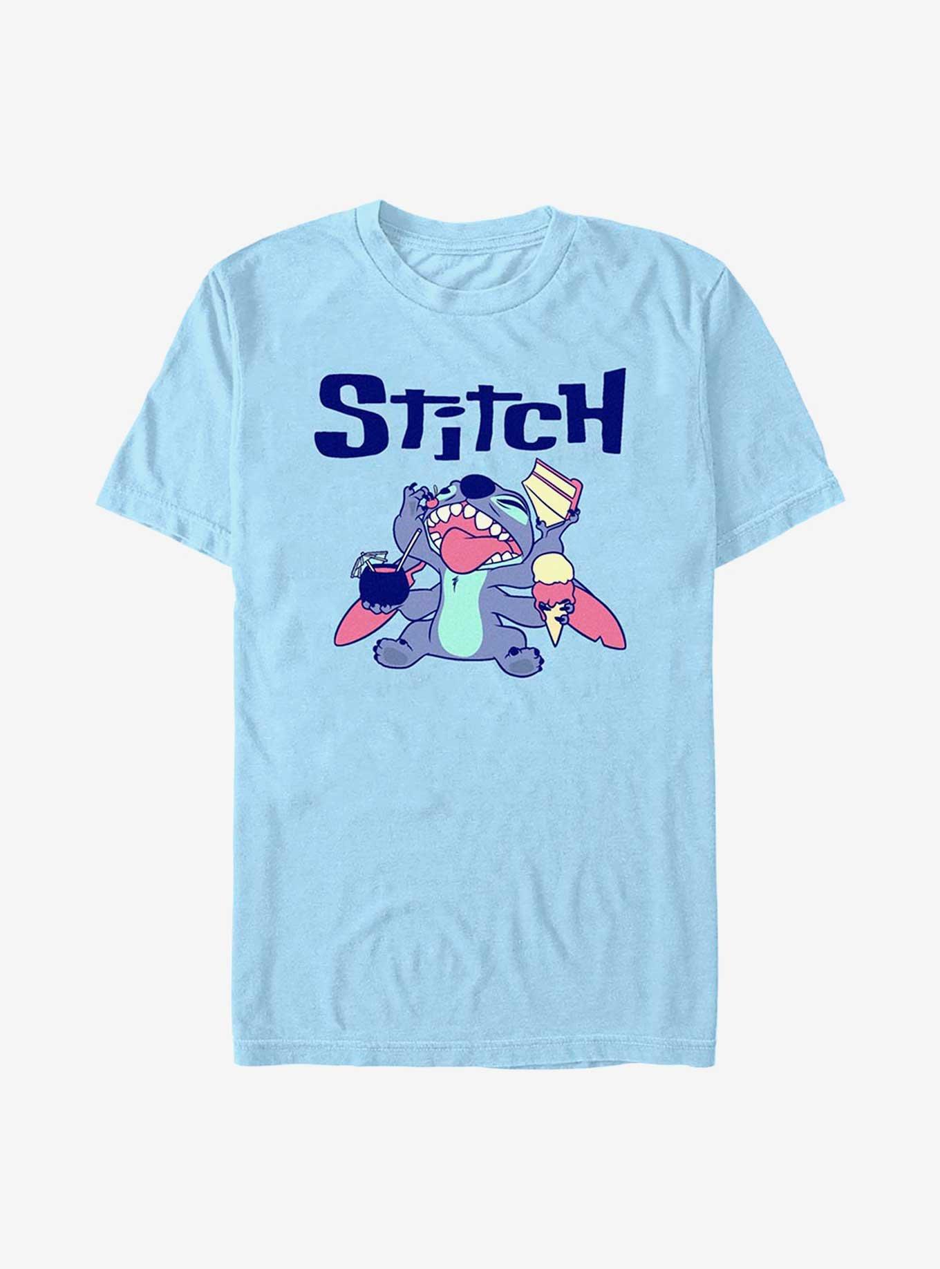 Disney Lilo And Stitch Eat T-Shirt, LT BLUE, hi-res