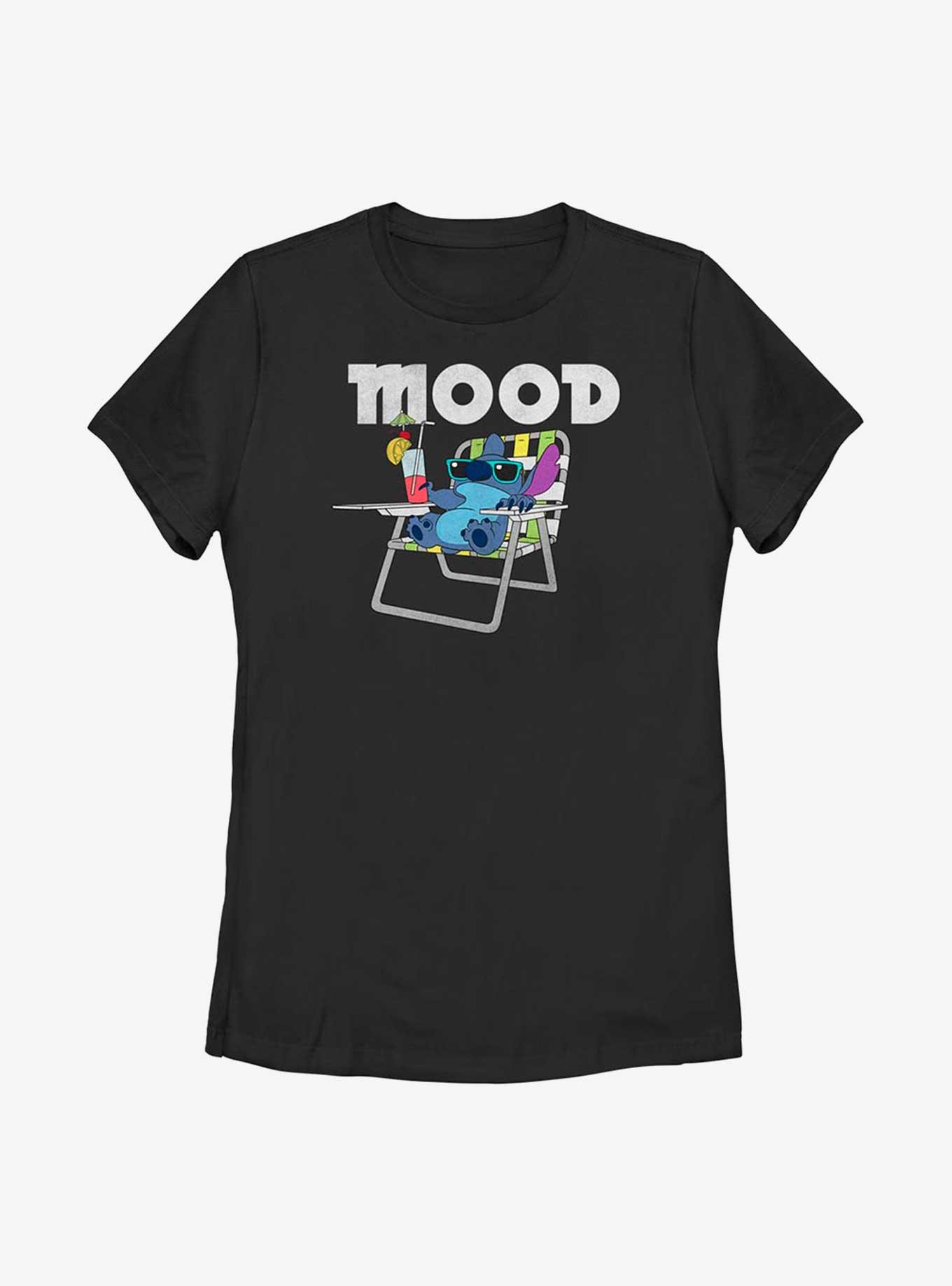 Disney Lilo And Stitch Mood Womens T-Shirt, BLACK, hi-res