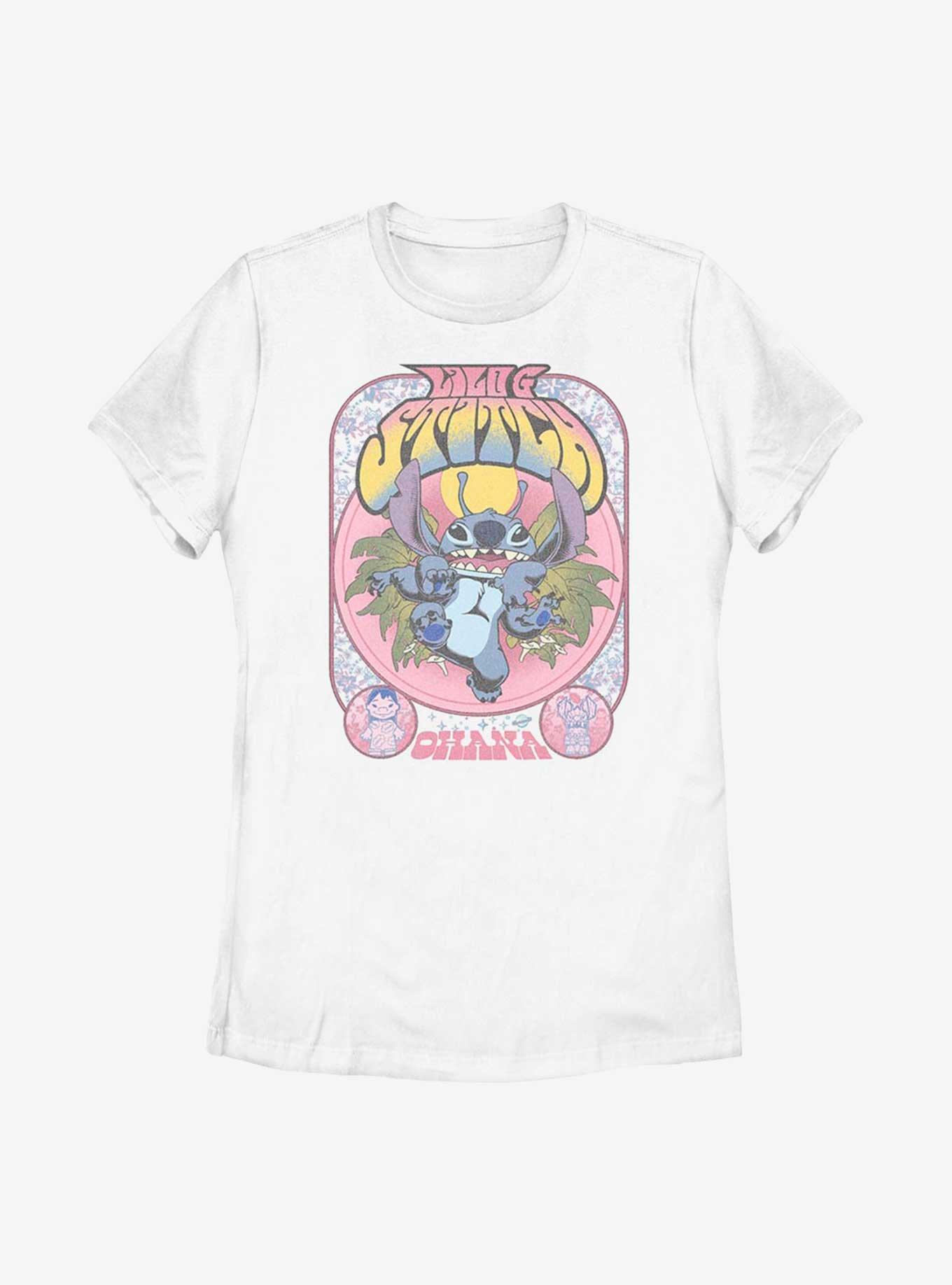 Disney Lilo And Stitch Stitchadelic Gig Womens T-Shirt, WHITE, hi-res