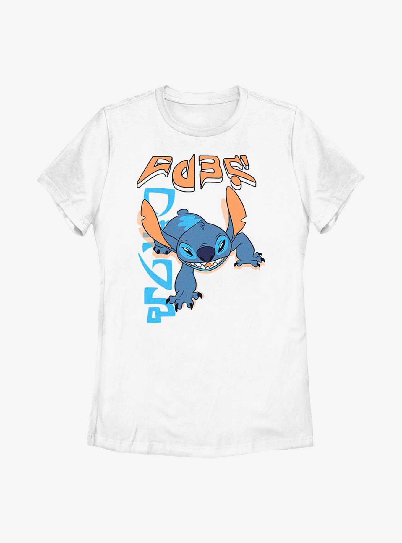 Disney Lilo And Stitch Tiger Crawl Back Womens T-Shirt, WHITE, hi-res