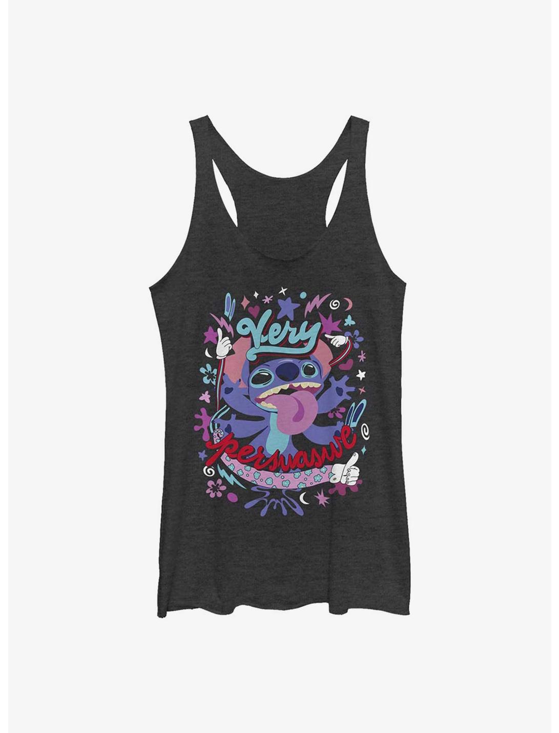 Disney Lilo And Stitch Very Womens Tank Top, BLK HTR, hi-res