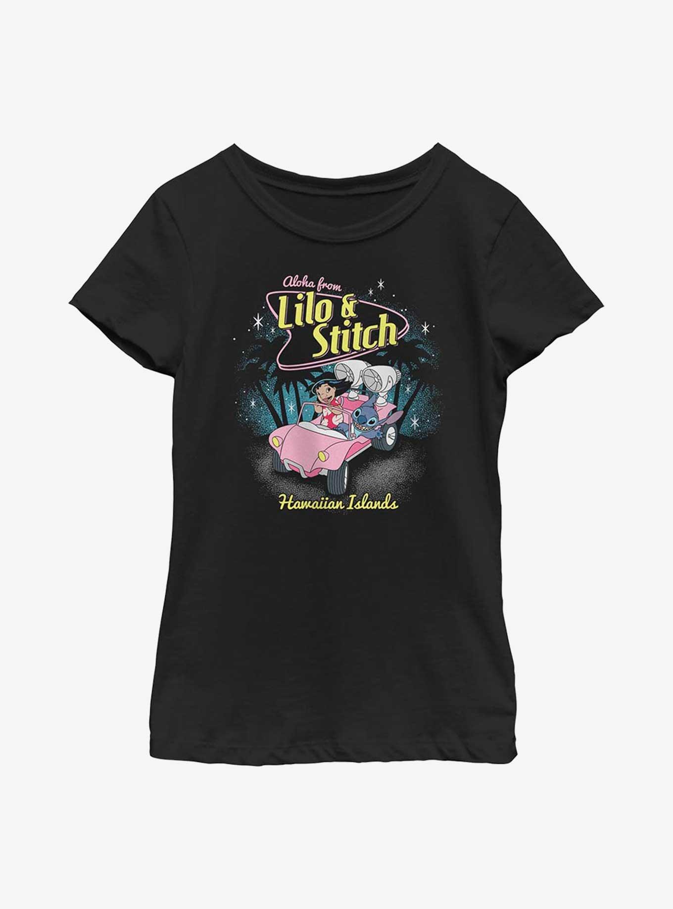 Disney Lilo And Stitch 50s Stitch Youth Girls T-Shirt, , hi-res