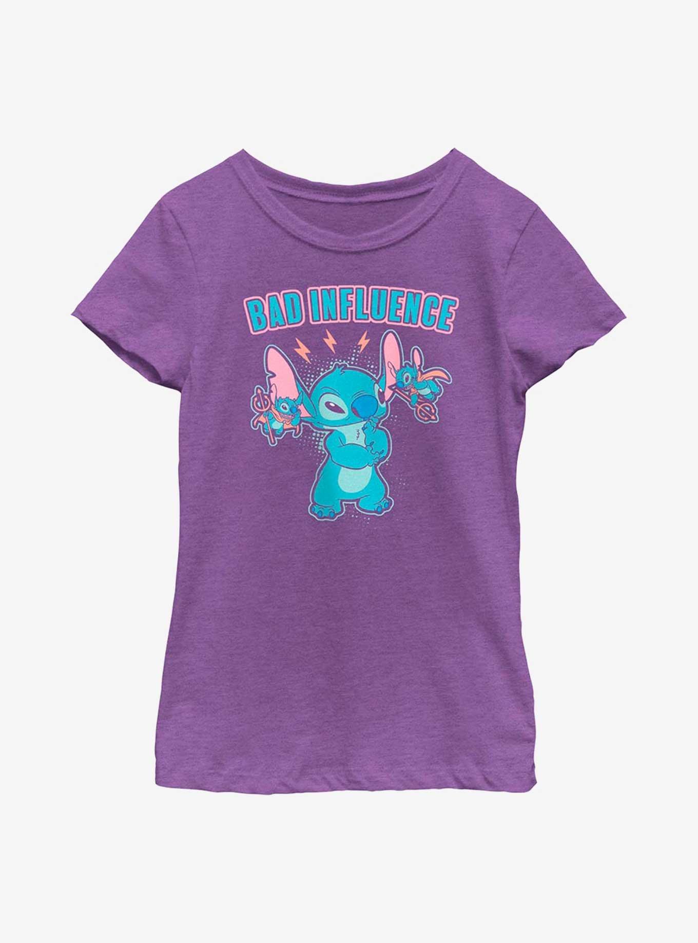 Disney Lilo And Stitch Devils Youth Girls T-Shirt, PURPLE BERRY, hi-res