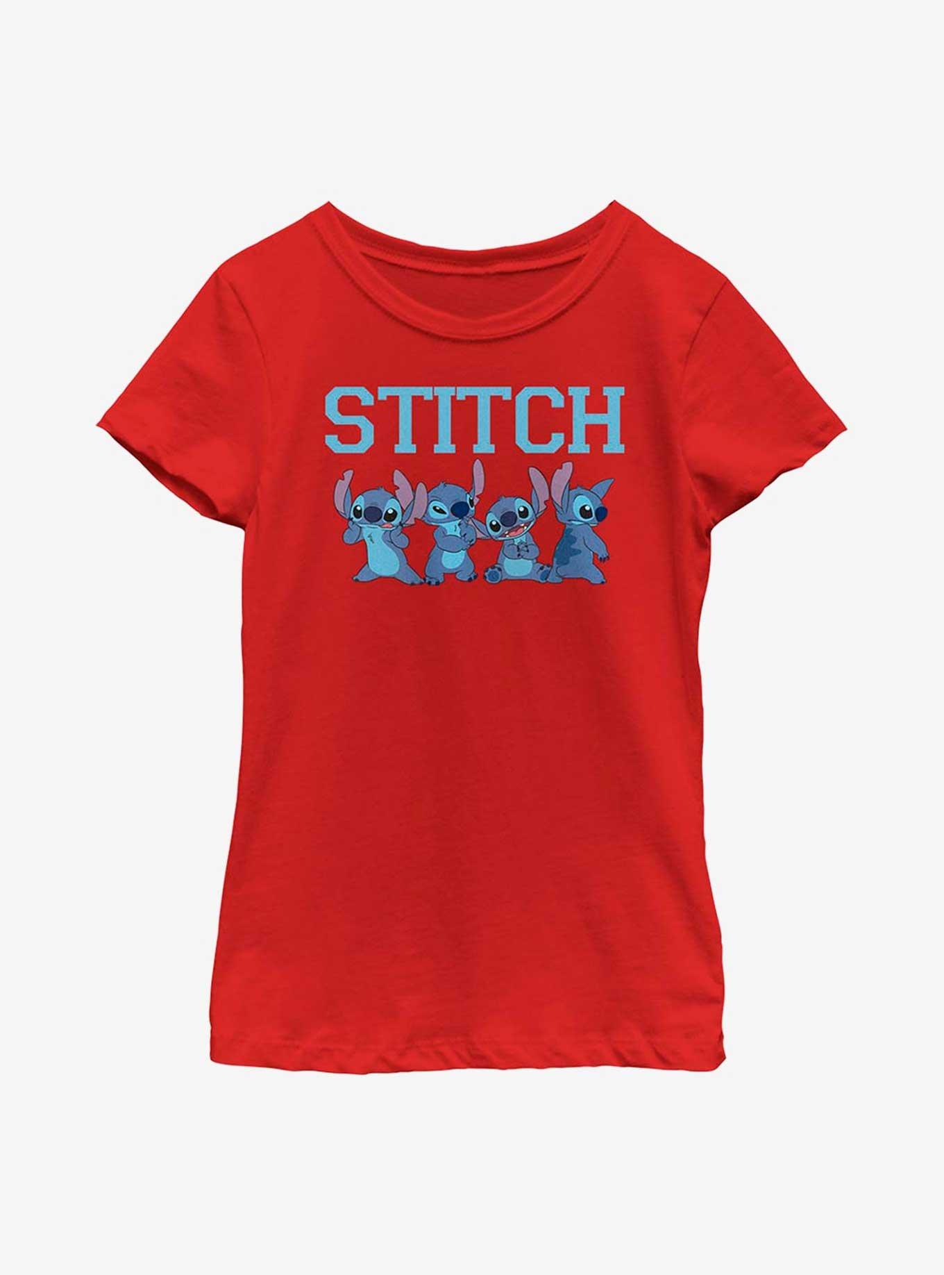 Disney Lilo And Stitch Happy Stitch Youth Girls T-Shirt, , hi-res