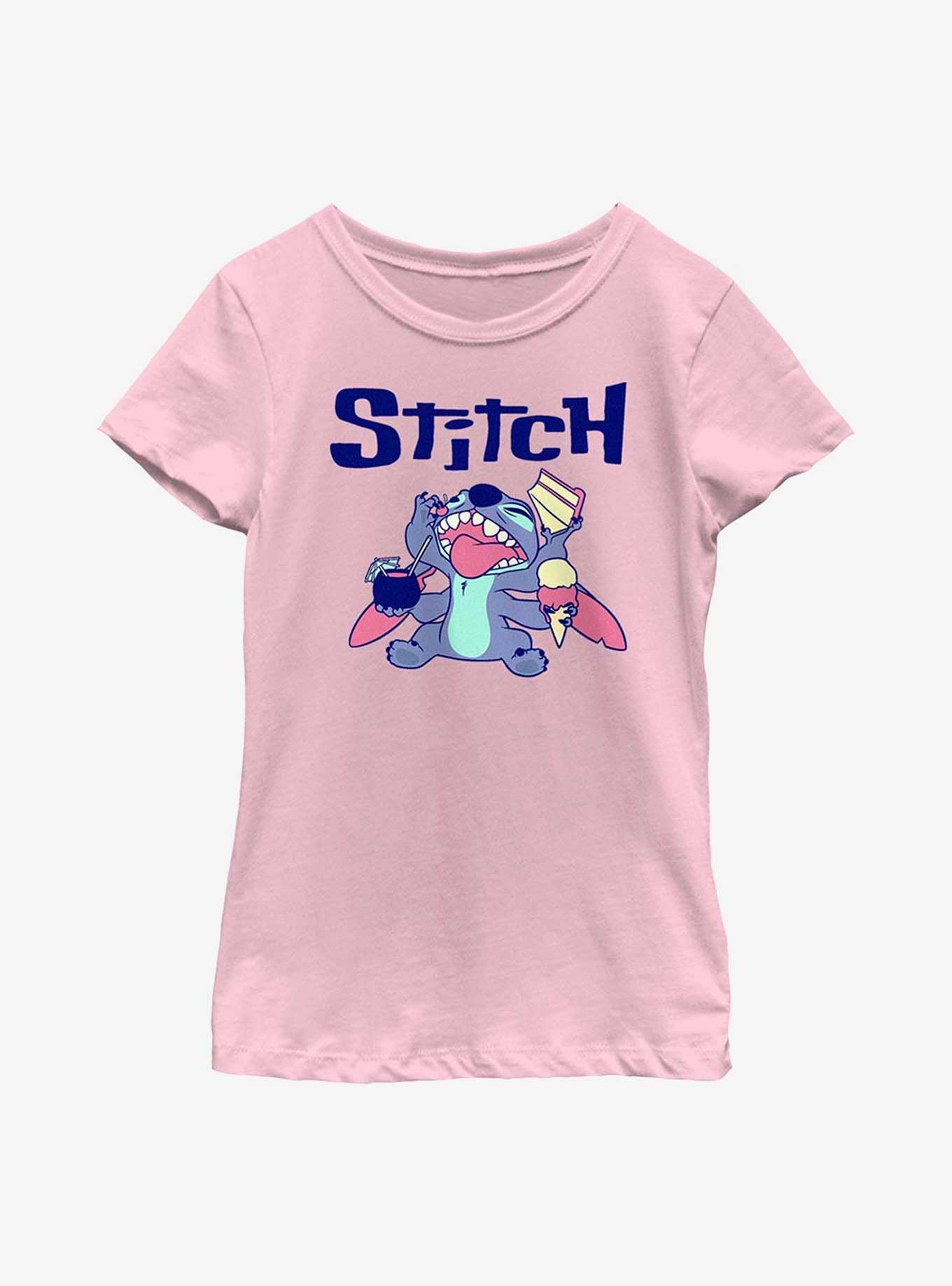 Disney Lilo And Stitch Eat Youth Girls T-Shirt, , hi-res