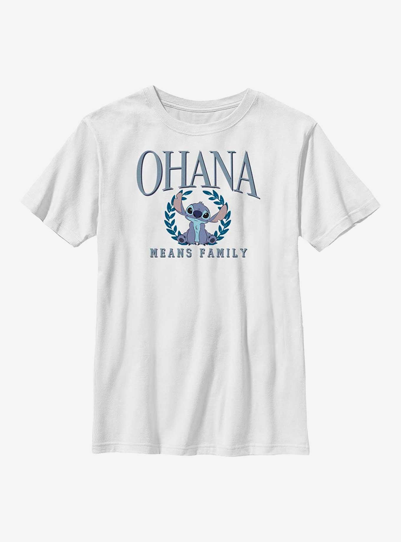 Disney Lilo And Stitch Collegiate Youth T-Shirt, WHITE, hi-res