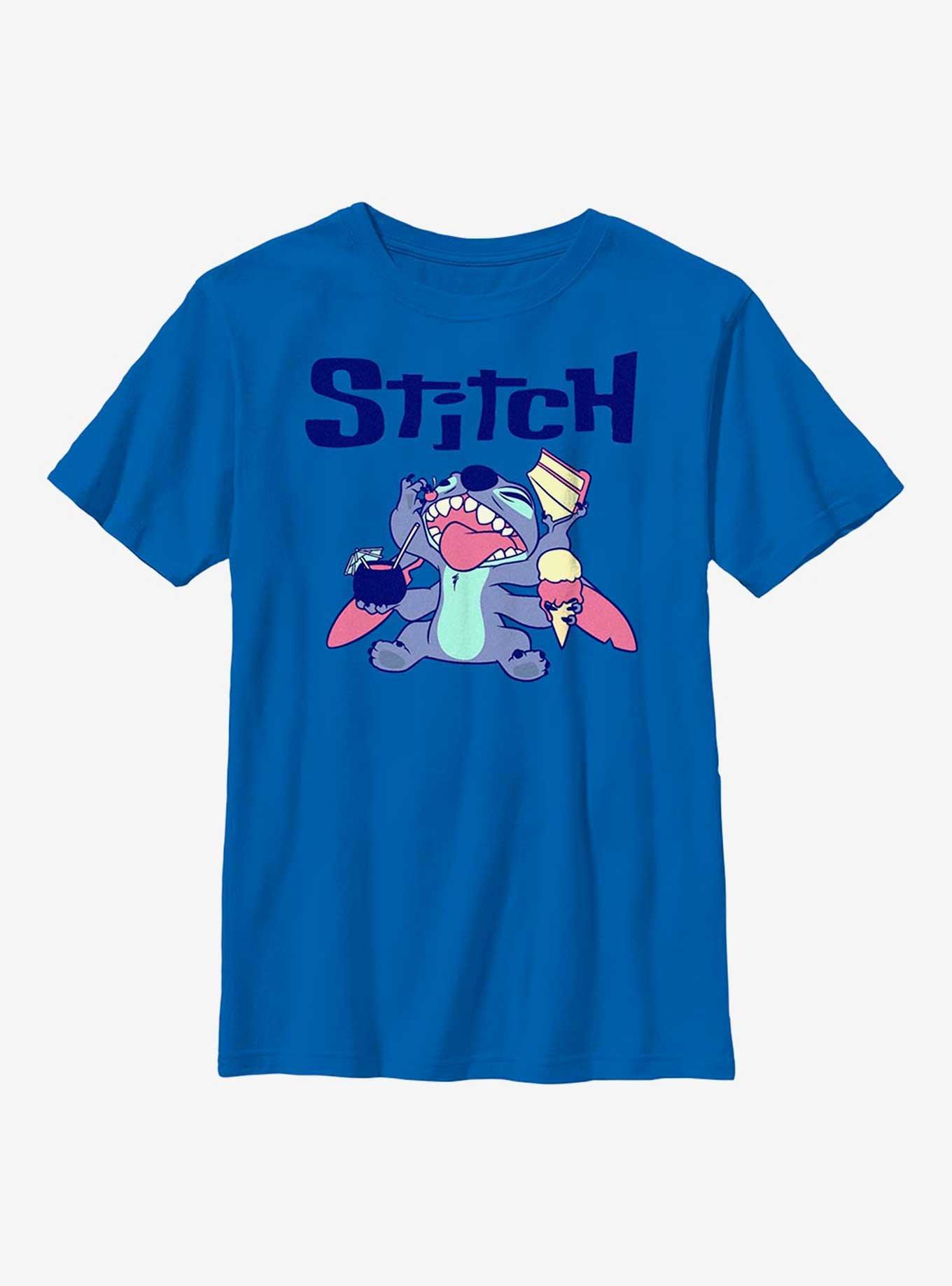 Disney Lilo And Stitch Eat Youth T-Shirt, ROYAL, hi-res