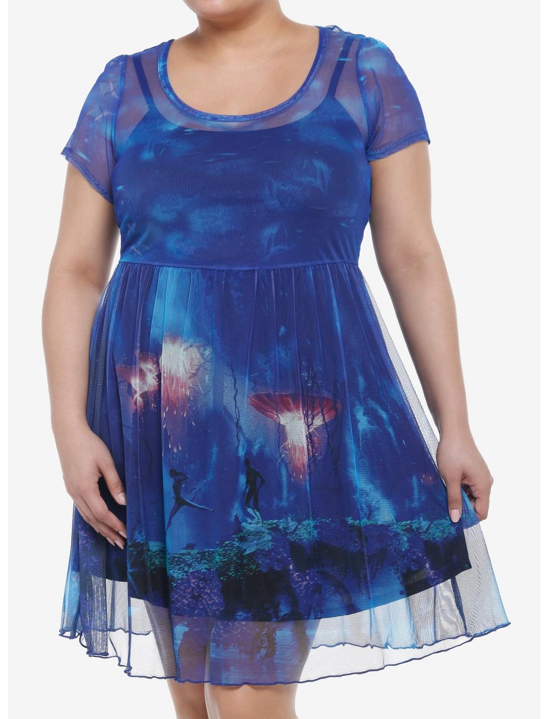 Avatar: The Way Of Water Mesh Dress Plus Size, MULTI, hi-res