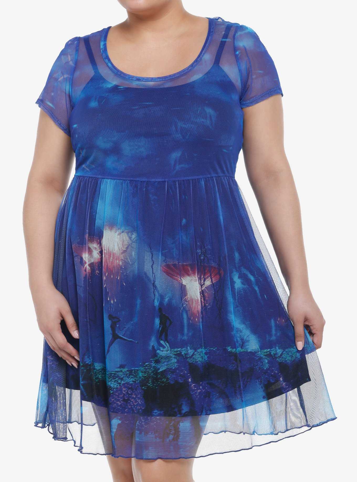 Avatar: The Way Of Water Mesh Dress Plus Size, , hi-res