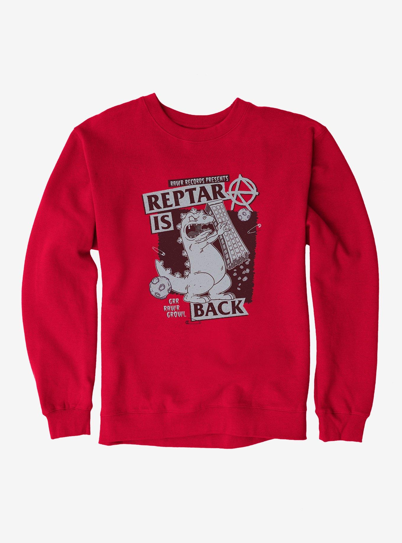 Rugrats Punk Poster Reptar Is Back Sweatshirt, , hi-res