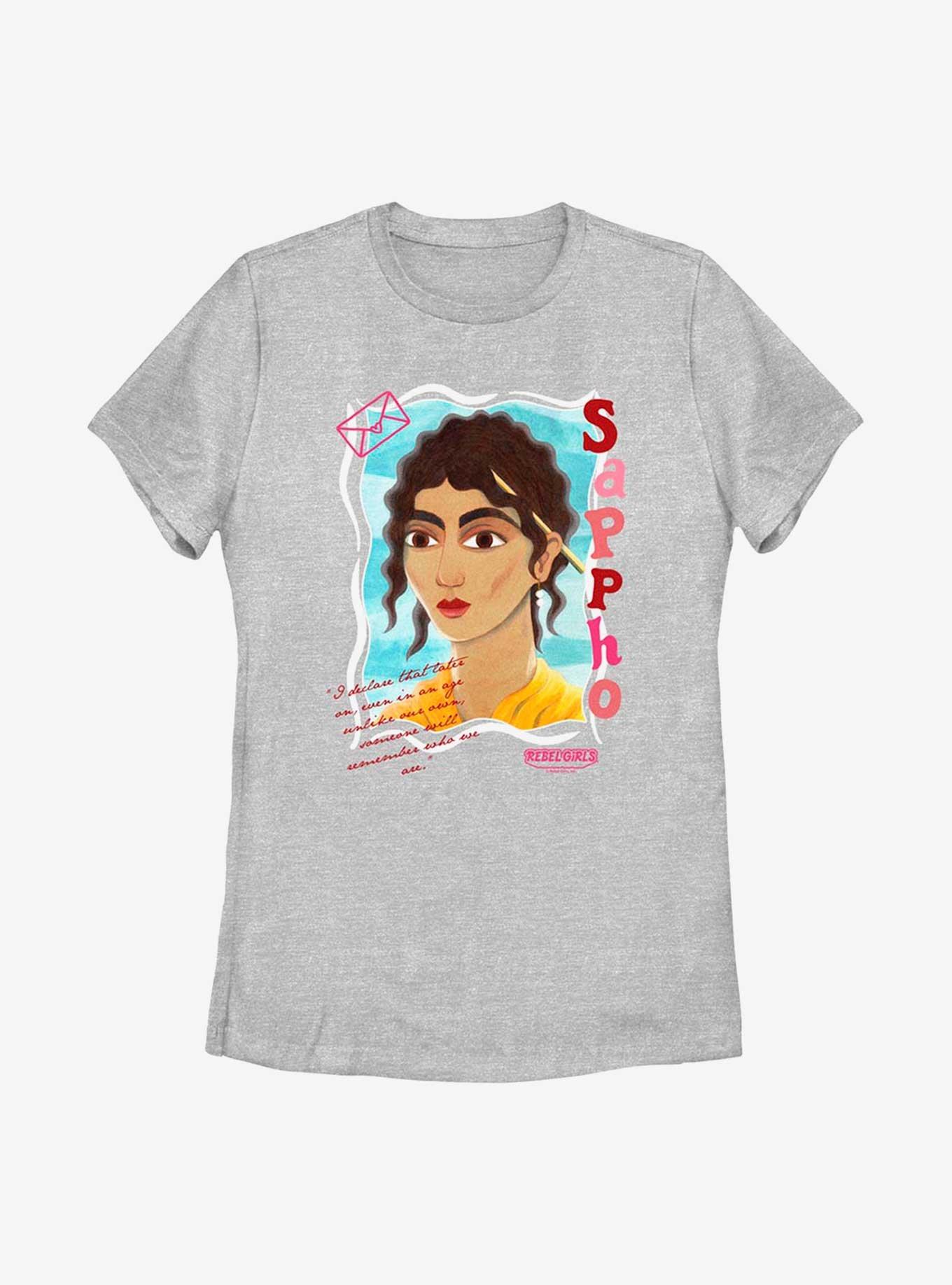 Rebel Girls Poet Sappho Womens T-Shirt, ATH HTR, hi-res