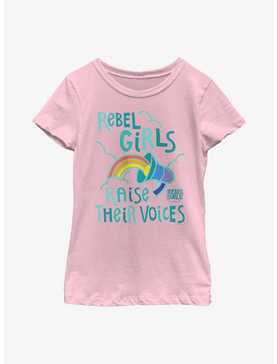 Rebel Girls Raise Their Voices Youth Girls T-Shirt, , hi-res