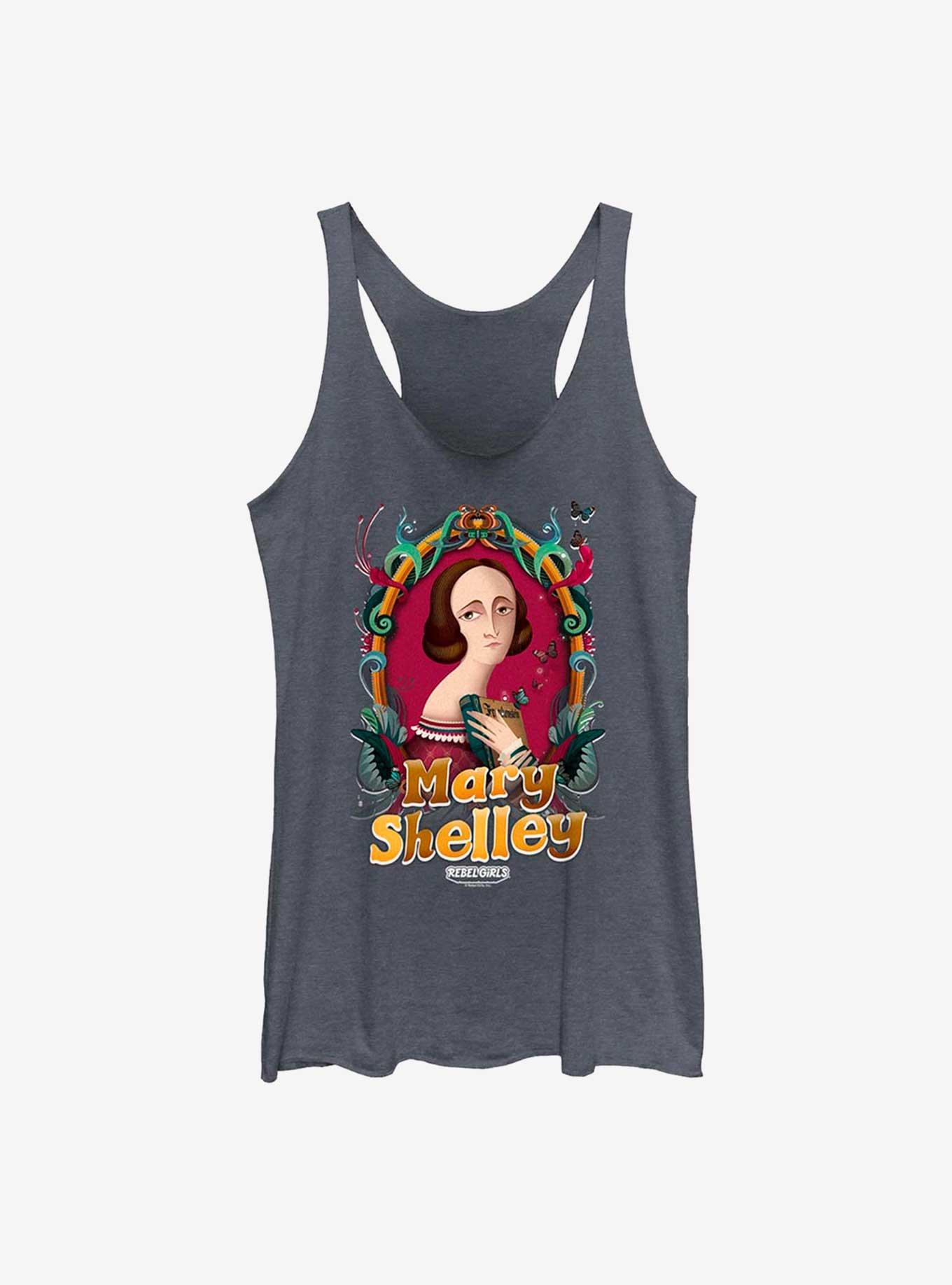 Rebel Girls Mary Shelley Womens Tank Top, NAVY HTR, hi-res