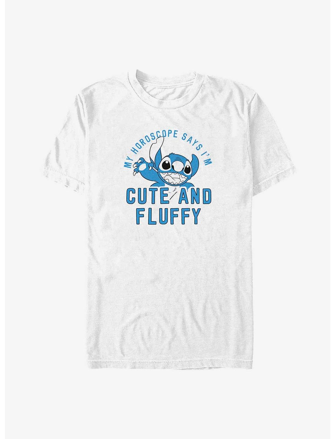 Disney Lilo And Stitch Fluffy Horoscope T-Shirt, WHITE, hi-res