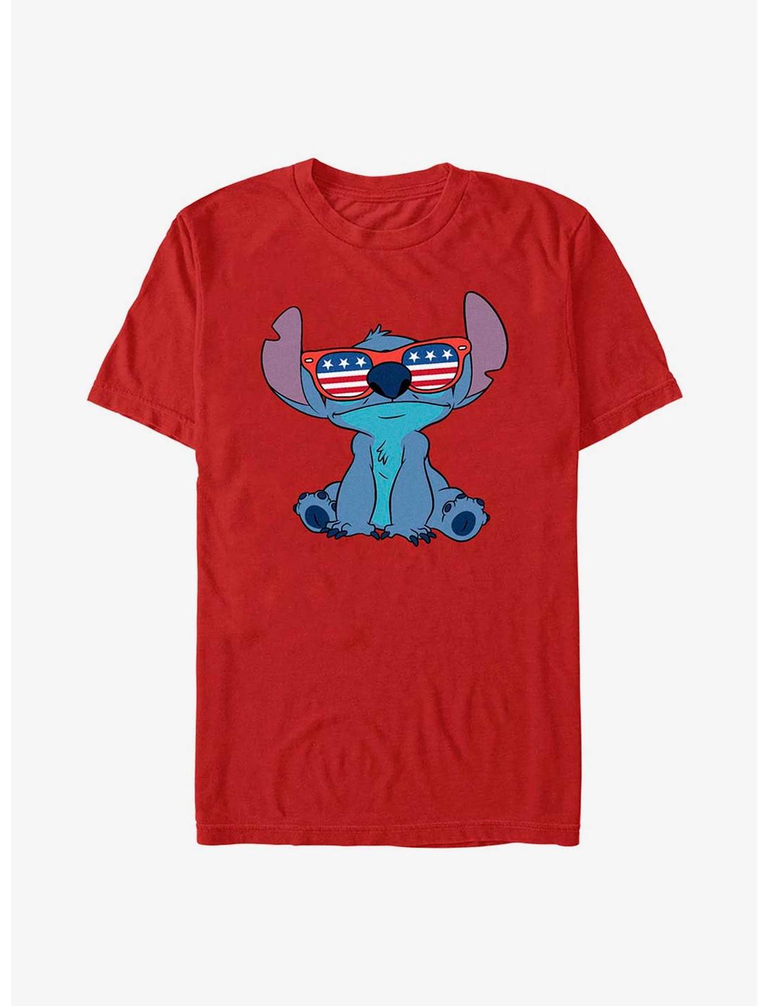 Disney Lilo And Stitch Sunglasses T-Shirt, RED, hi-res
